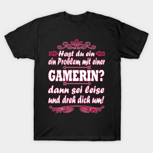 Gaming mädchen video spiele Konsole Frauen T-Shirt